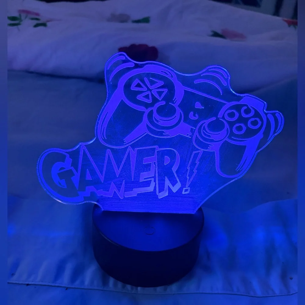 LED Gamer & Controller 7 Different Color Night Light